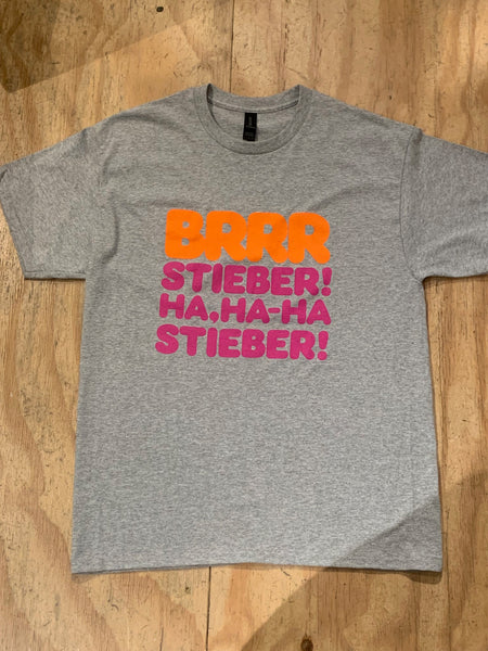 Stieber Shirt &#8220;BRRR STIEBER&#8220; Grey S M L XL