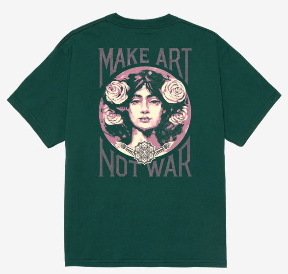 Obey Make Art Not War Rain Forest M L XL